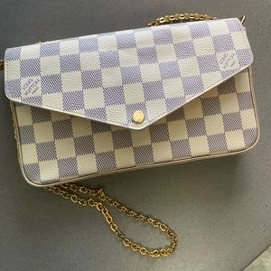Louis Vuitton Felicie Pochette In Damier Canvas